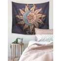Abstract Flower & Moon Print Tapestry