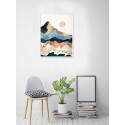 Abstract Sunrise Wall Art Print Without Frame