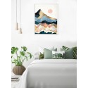 Abstract Sunrise Wall Art Print Without Frame