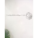Abstract Rose & Letter Wall Sticker