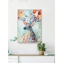 Colorful Elk Wall Art Print Without Frame