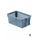 1pc Desktop Hollow Plastic Storage Basket
