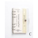 1pack Letter Graphic Metal Spiral Notebook