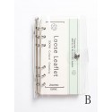 1pack Letter Graphic Metal Spiral Notebook