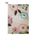 1pack Floral Print Cover Notebook