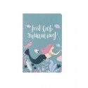 1pc Cartoon Mermaid Print Cover Notebook