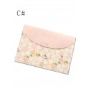 1pc Simple Flower Print File Bag