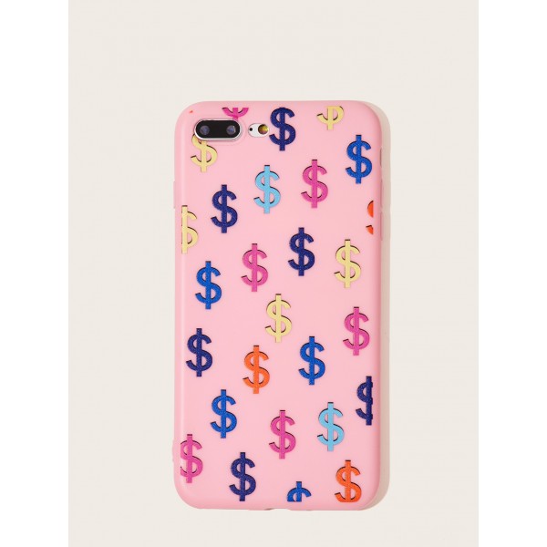 Colorful Dollar Sign Pattern iPhone Case