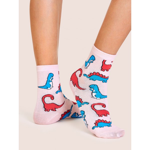 Dinosaur Pattern Socks 1pair