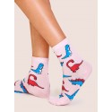 Dinosaur Pattern Socks 1pair