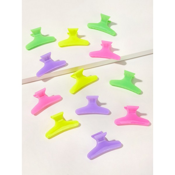Hairdressing Tool Colorful Hair Clip 12pcs