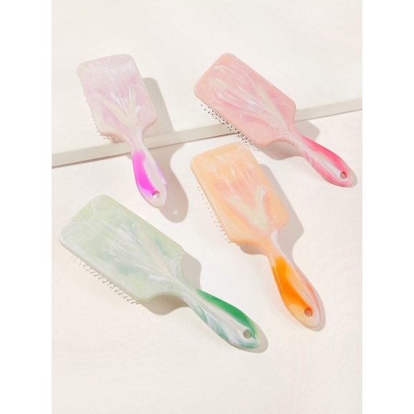 Random Color Marble Pattern Hair Comb 1pc