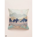 1pc Landscape Print Cushion Cover